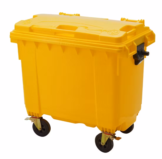 50L 100/120/240/360/660/1100 Liter HDPE Mülleimer Outdoor Mülleimer Abfallbehälter Kunststoff Mülltonne für die Öffentlichkeit