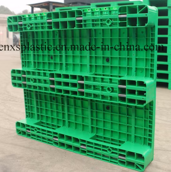 HDPE/PP-Lagerlager-Kunststoffpalette mit 3 Kufen hinten