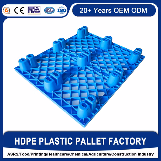 Preis für leichte, langlebige, schachtelbare HDPE-Standardkunststoffpaletten in China